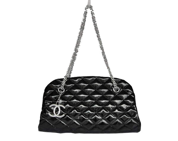 Best 2011 New Cheap Chanel Patent Leather Shoulder Bag 4709 Black On Sale